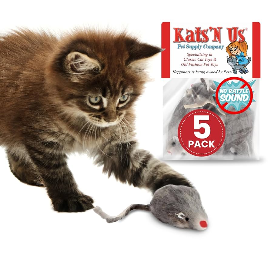 Are Real Fur Rattling Mice Cat Toy Safe for Cats: Expert Insights
