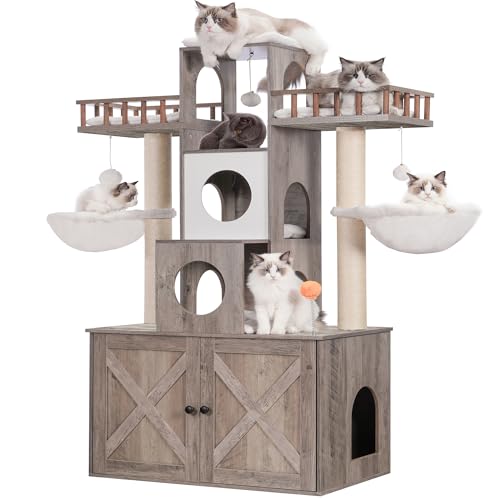 Best Cat Tree With Litter Box for Large Cats: Stylish & Functional Choices