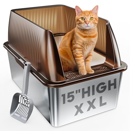 Best Litter Box for High Peeing Cat: Top XL Stainless Steel Picks