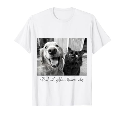 Black Cat Golden Retriever Best Friends Tiktok