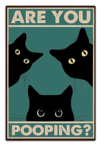 Black Cats Are the Best: Hilarious Bathroom Wall Art for Cat Lovers