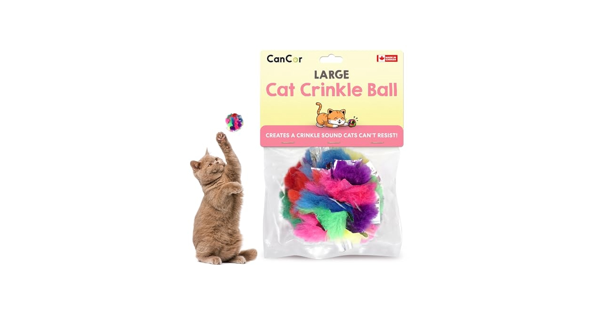 What are Cat Crinkle Toys Made from