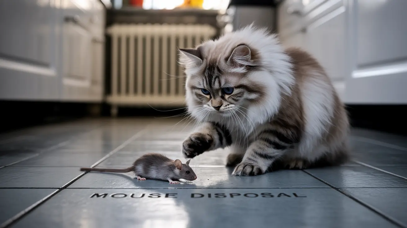 When a Cat Has Mauled a Toy Mouse It Has