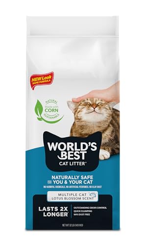 World’s Best Cat Litter Lotus Blossom: Fresh, Natural Odor Control Solution